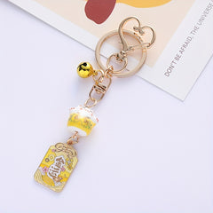 Alloy Cat Lucky Charm Keychain Bag Key Decoration Year Gift