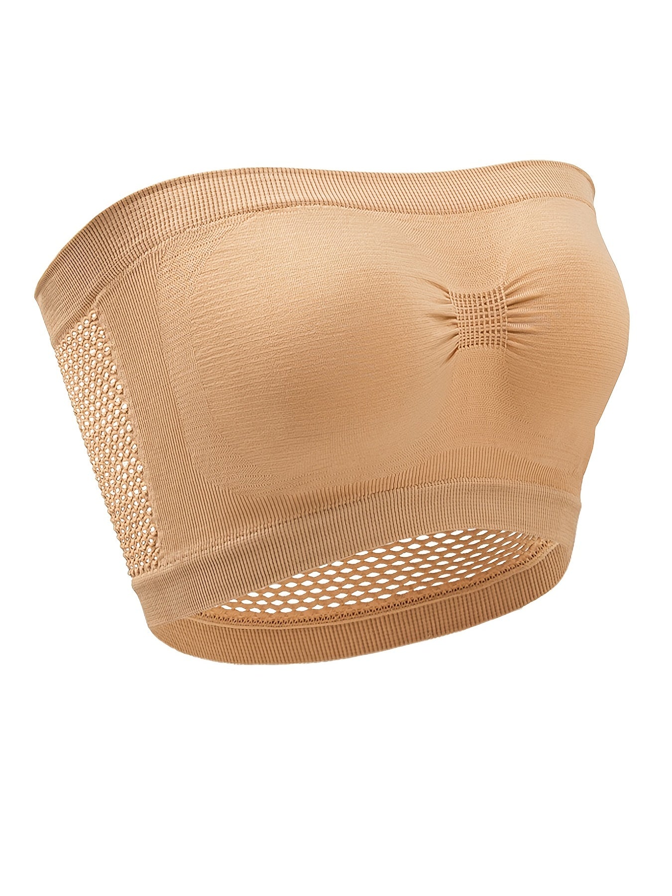 Wireless Bandeau Bra Strapless Tube Bra for Yoga Workout Women
