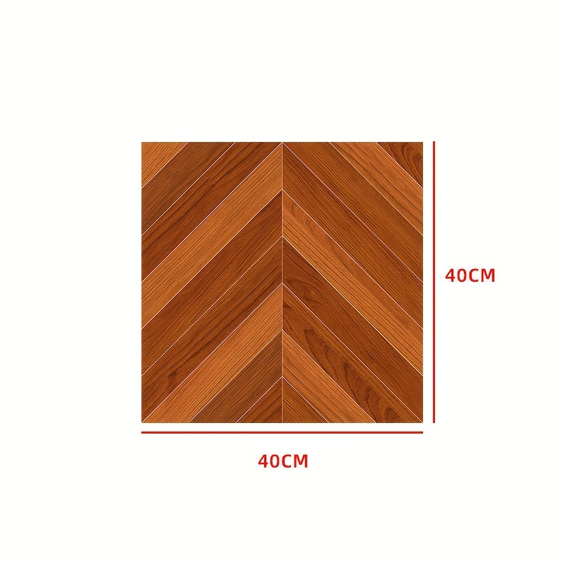 Wood Grain Tile Stickers Waterproof Self Adhesive Thicken