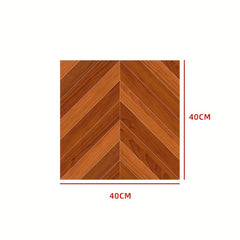 Wood Grain Tile Stickers Waterproof Self Adhesive Thicken