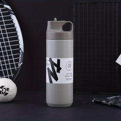 Large Capacity Leakproof Water Bottle with Straw for Outdoor Sports