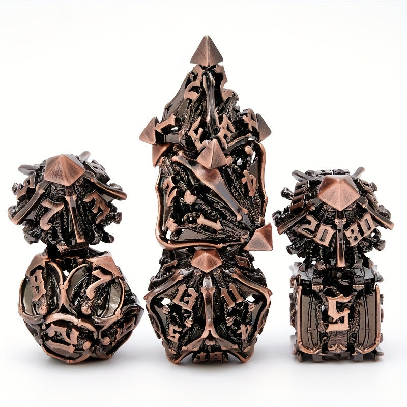 7pcs Metal Polyhedral Dice Set for Role Playing Game