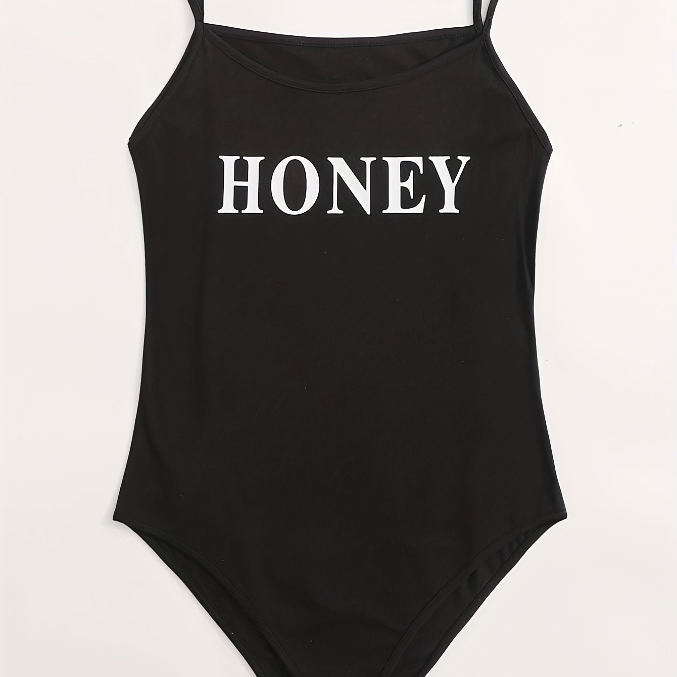 Women's Sports Bodysuit, Spaghetti Strap Slim Fit Cami Bodysuit