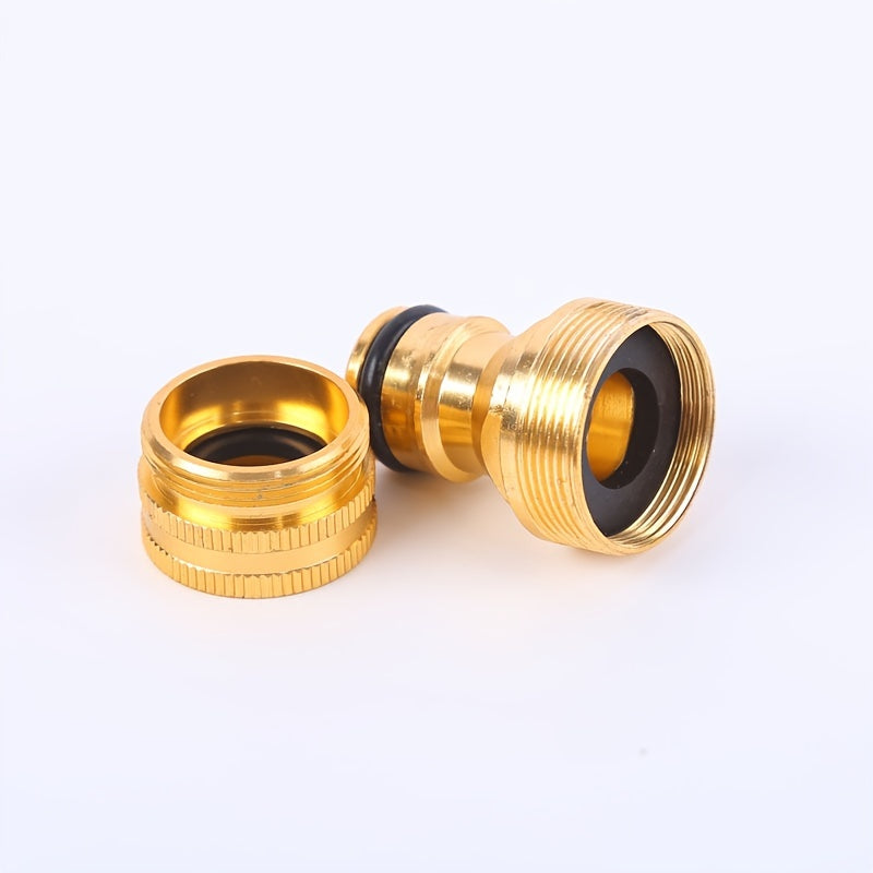 Aluminum Plated Copper Nipple Basin Faucet Connector Garden Water Gun