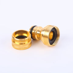 Aluminum Plated Copper Nipple Basin Faucet Connector Garden Water Gun