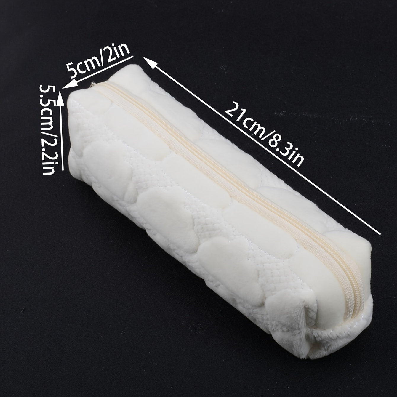 Small Fresh Pencil Case Short Plush Stationery Storage Bag