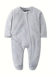 Cozy Unisex Newborn Infant Footed Pajamas with Mittens Cotton Onesies
