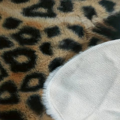 Soft Leopard Fluffy Rug Animal Printed Carpet Area Rug Faux Fur Rug