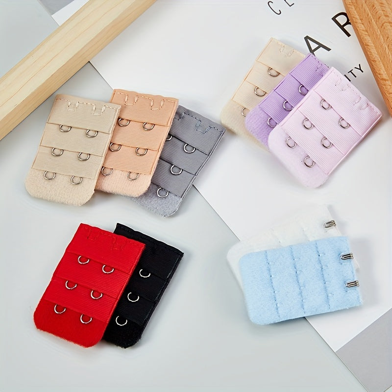 10 Pcs Bra Strap Extenders 2 Hooks Adjustable Bra Band Buckle