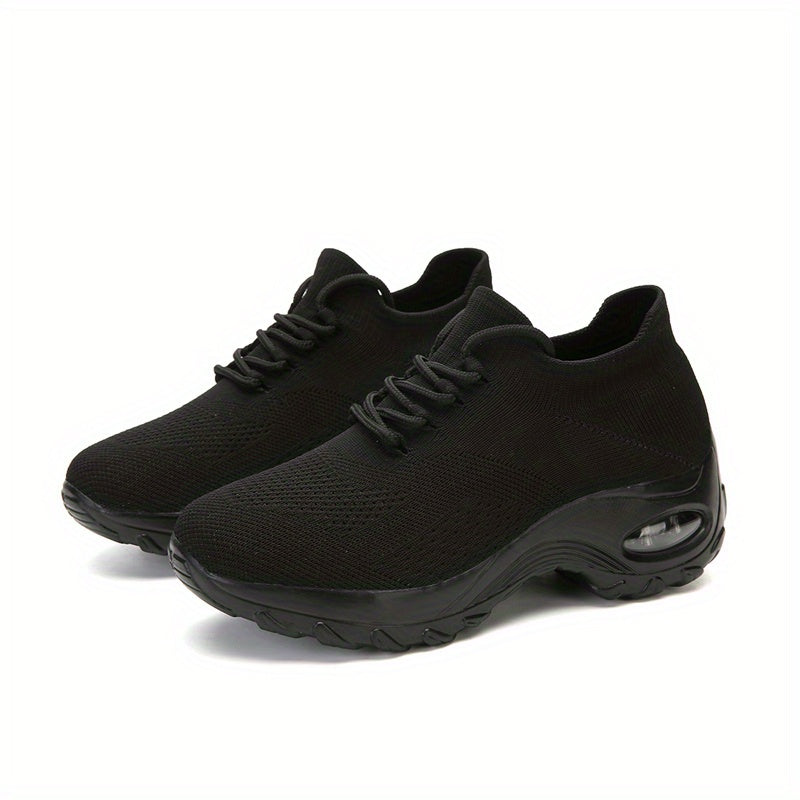 Women's Air Cushion Running Shoes Lace Up Sneakers