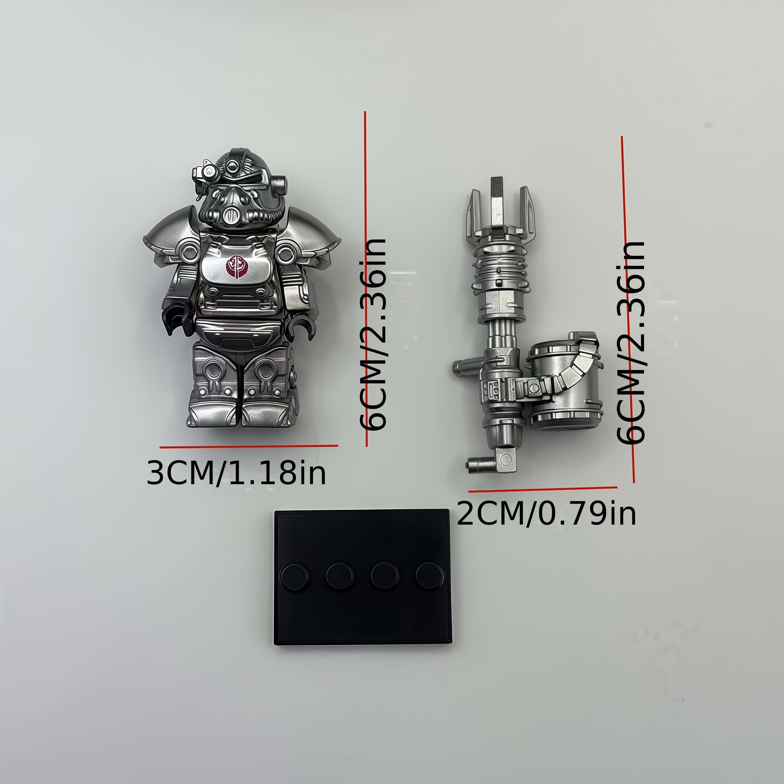 Tall Futuristic Mecha Robot Figure with Weapons & Armor