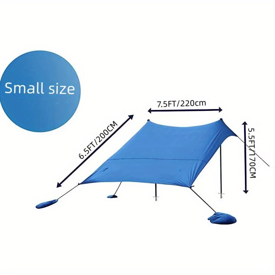 Beach Sun Shade Canopy Tent UPF 50 UV Protection Tent Sun Shelter