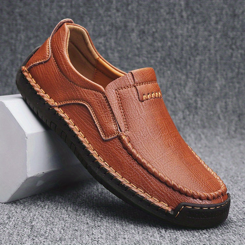 Men's Moc Toe Loafer Shoes Slip On Non-slip