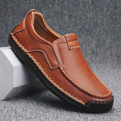 Men's Moc Toe Loafer Shoes Slip On Non-slip