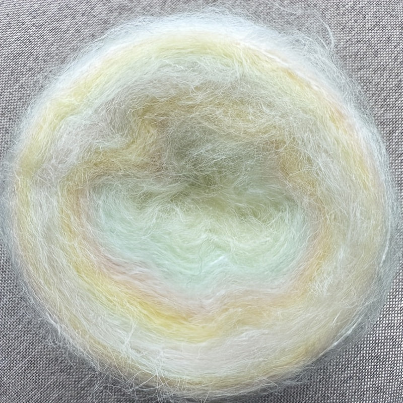 50g Gradient Wool Mohair Fine Wool Segment Dyed Yarn Ball