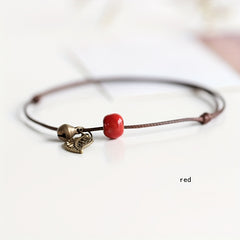 Vintage Leaf Pendant Anklet Waterproof Ankle Bracelet for Women
