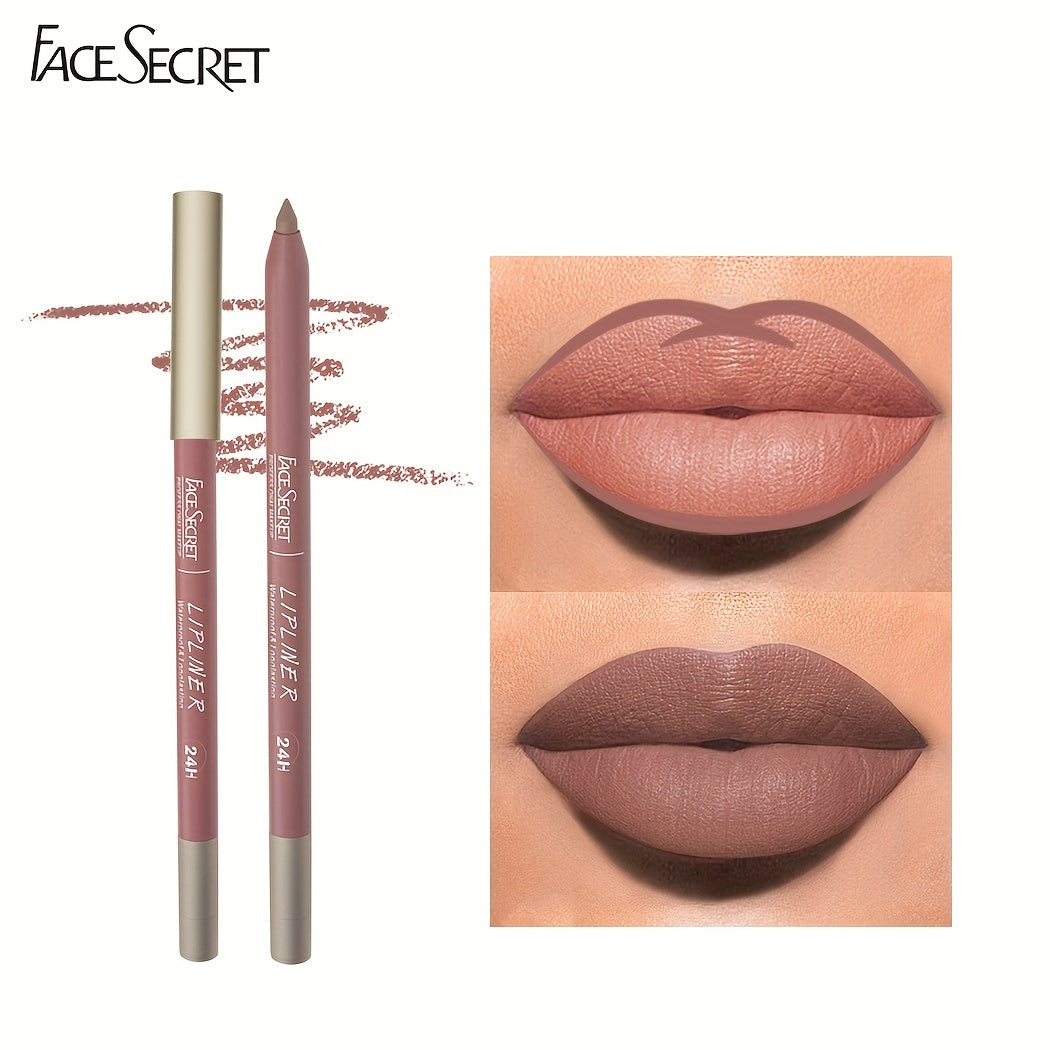 Waterproof Lip Liner: High Pigment, Smooth Texture, Matte Finish