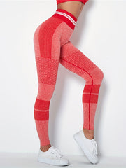 High Waist Sports Leggings For Women Hip Lifting Yoga Pants Elastic Gym Tight