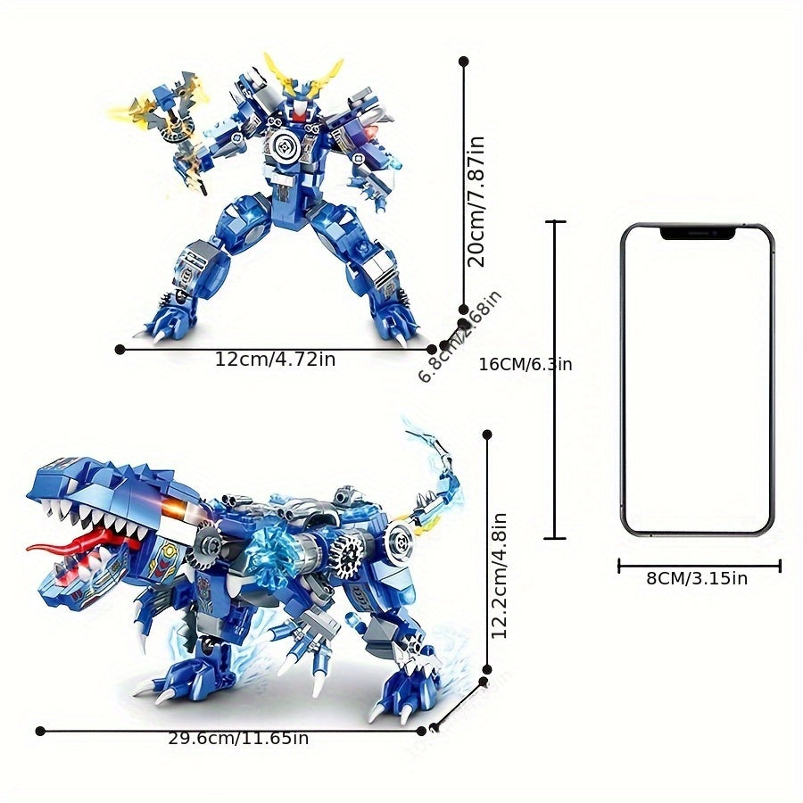 Dino Mech 2-in-1 Transformable Mechanical Warrior Robot