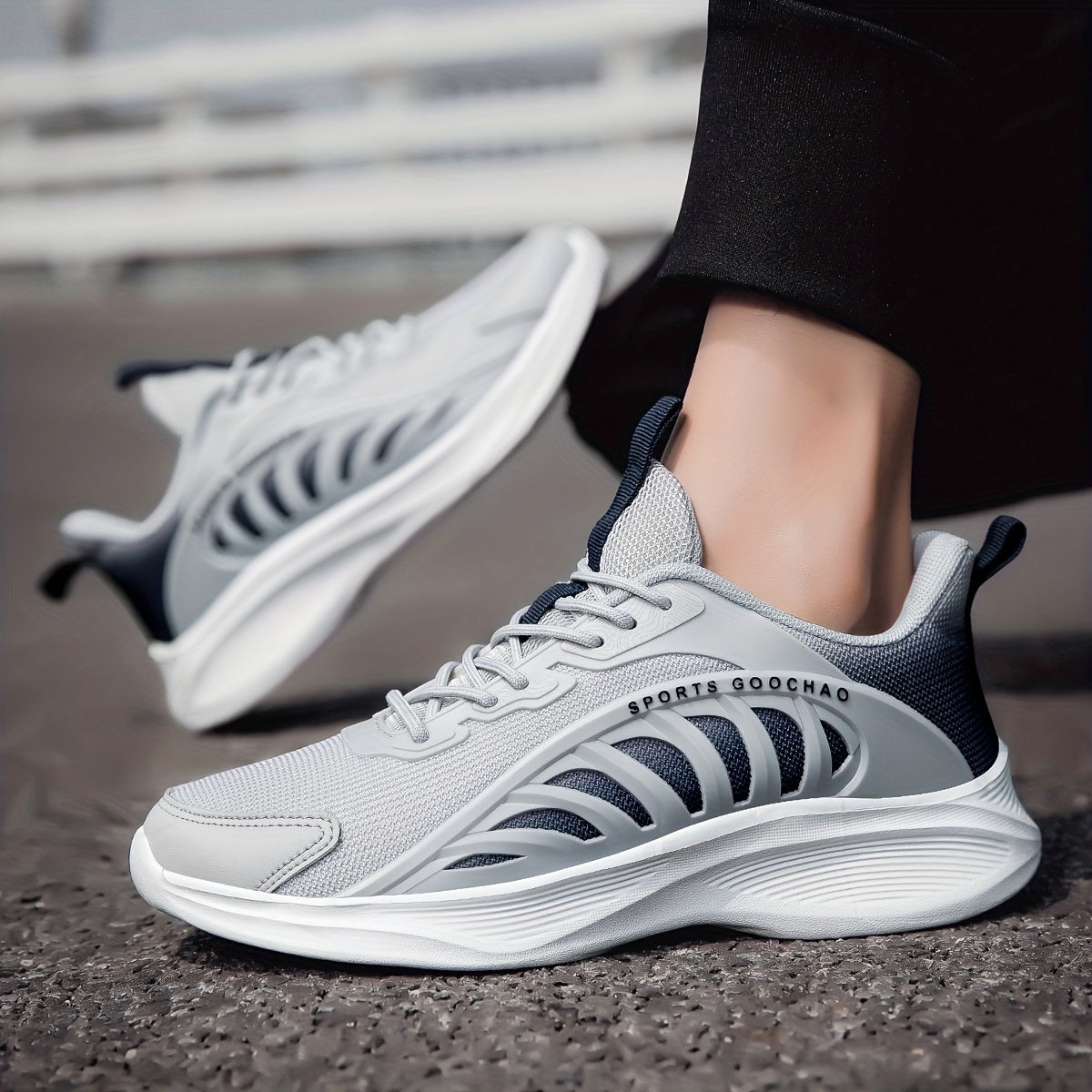 Men's Mesh Breathable Casual Shoes Lightweight Non Slip Sneakers