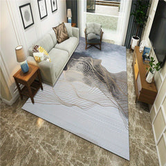 Wavy Stripes Abstract Rug Non Slip Indoor Carpet