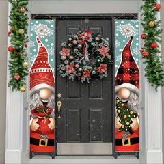 2pcs Santa Claus Door Banner Christmas Decorations Xmas Indoor Outdoor Wall