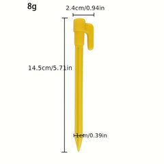 5pcs Plastic Tent Stakes Heavy Duty Pegs for Outdoor Camping