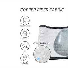 Copper Arch Support & Plantar Fasciitis Relief Bands with Gel Pads