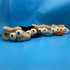 Boys' Cartoon Plus Fleece House Shoes Non Slip Soft Bottom