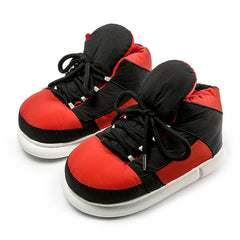 Men's Thick Thermal Slippers Anti-skid Comfortable Lace Up Shoes for Winter