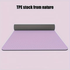 TPE Eco Friendly Double layer Fitness Mat Non slip 6.0ft 24.02inch