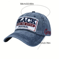 Embroidered Distressed Baseball Cap