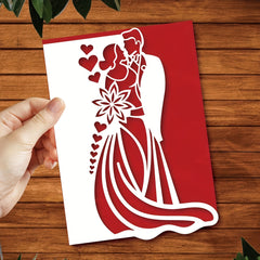 Wedding Couple Invitation Scrapbooking Metal Cutting Dies DIY Paper Card Making