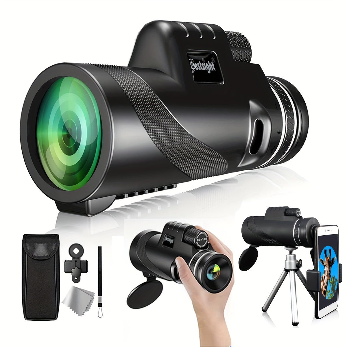 Compact HD Monocular for Adults - High Power Handheld Monoscope