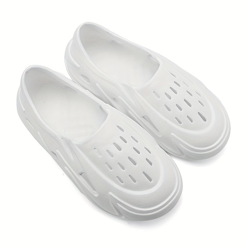 Men's Lightweight Comfy Clogs Hollow Out Non Slip Garden Shoes Summer
