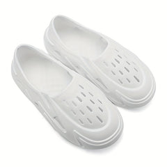 Men's Lightweight Comfy Clogs Hollow Out Non Slip Garden Shoes Summer