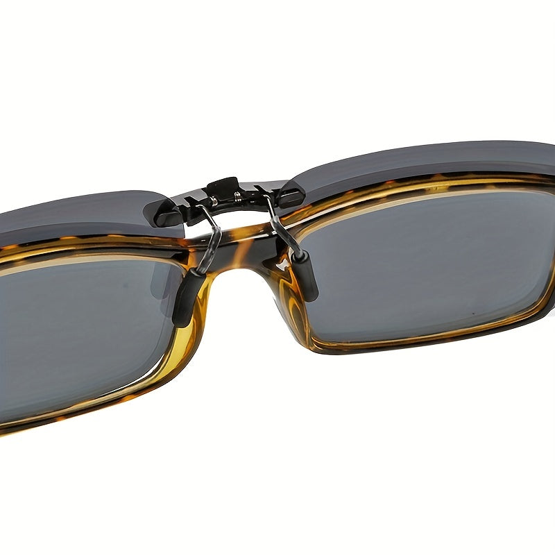 Men's Clip On Polarized Night Vision Driving Sunglasses