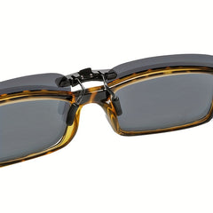 Men's Clip On Polarized Night Vision Driving Sunglasses