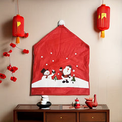 Christmas Chair Cover Stool Back Cover Holiday Chair Cover Christmas Decorations
