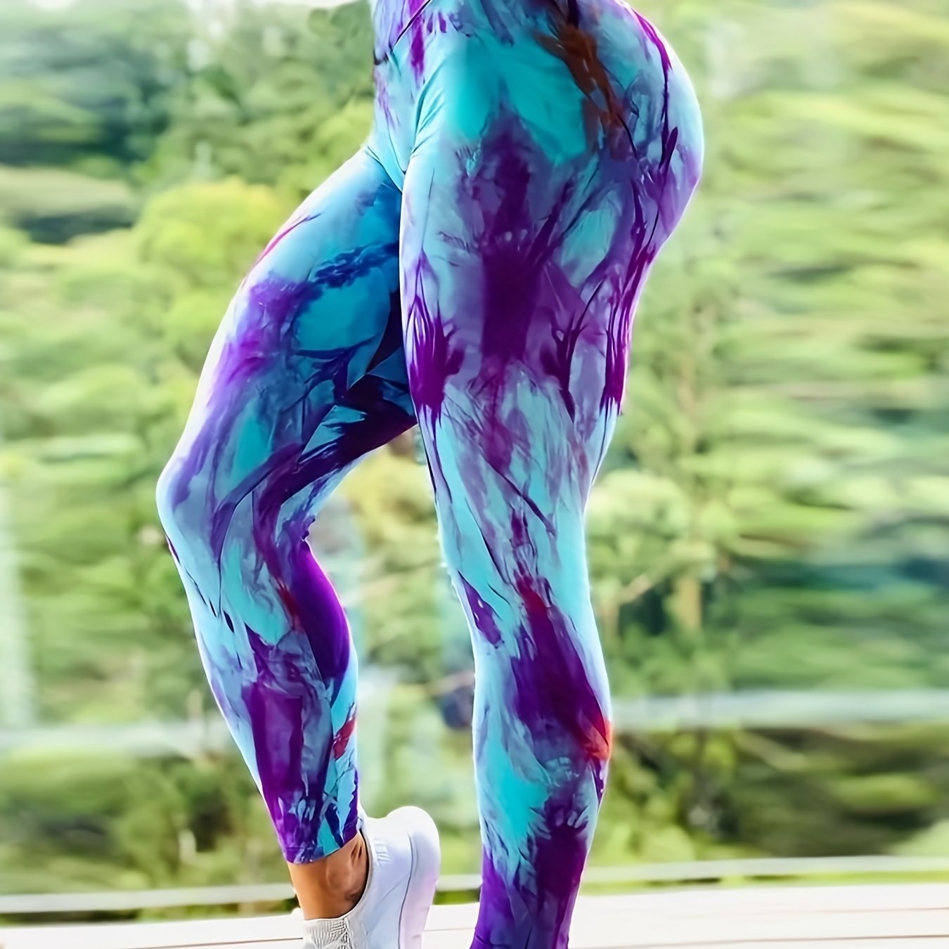 Print High Waist Yoga Leggings Women's Activewear