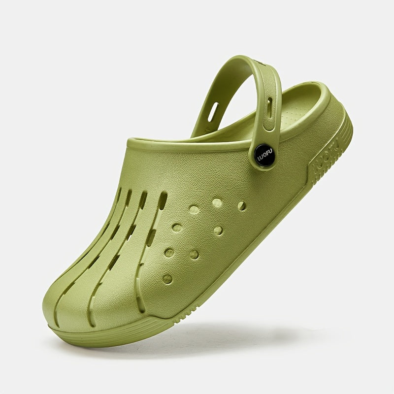 LUOFU Men's Lightweight Comfy Clogs Hollow Out Non Slip Garden Shoes