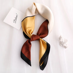 Geometric Square Printed Silk Scarf
