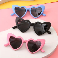 Kids Heart Frame Sunscreen Sunglasses for Holiday Party