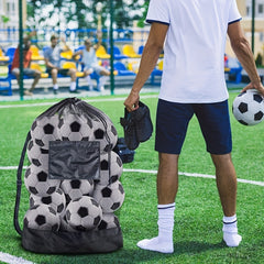 Durable Basketball Bag with Net Pocket for Outdoor Sports