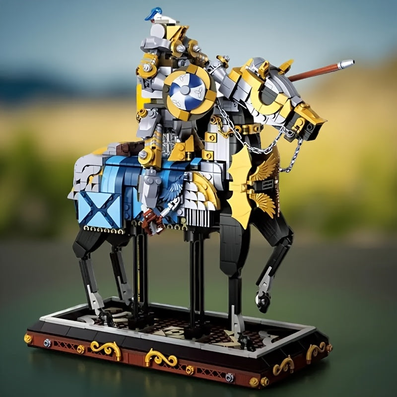 1247 pcs Medieval Knight Building Blocks Set Adult DIY Assembly Model Toy