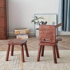 Creative Portable Small Board Stool Solid Wood Children's Shoe Changing Stool