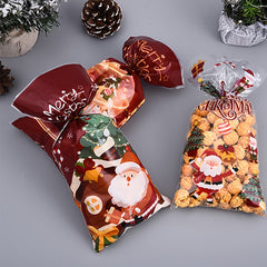 50pcs Christmas Gift Bags with Twist Ties Treat Bags for Snacks & Sweets
