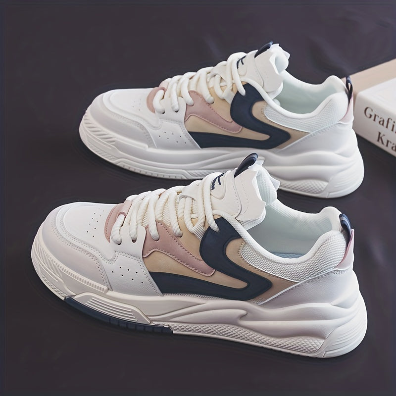 Men's Chunky Sneakers Lace-Up Skate Shoes