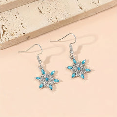 Snowflake Dangle Earrings for Girls
