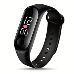 Heart Outdoor Sports Waterproof Watch with LED Screen & Light